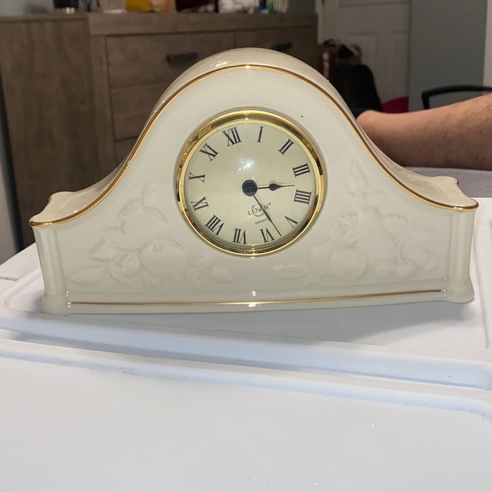 Lenox clock "fruits of life clock"